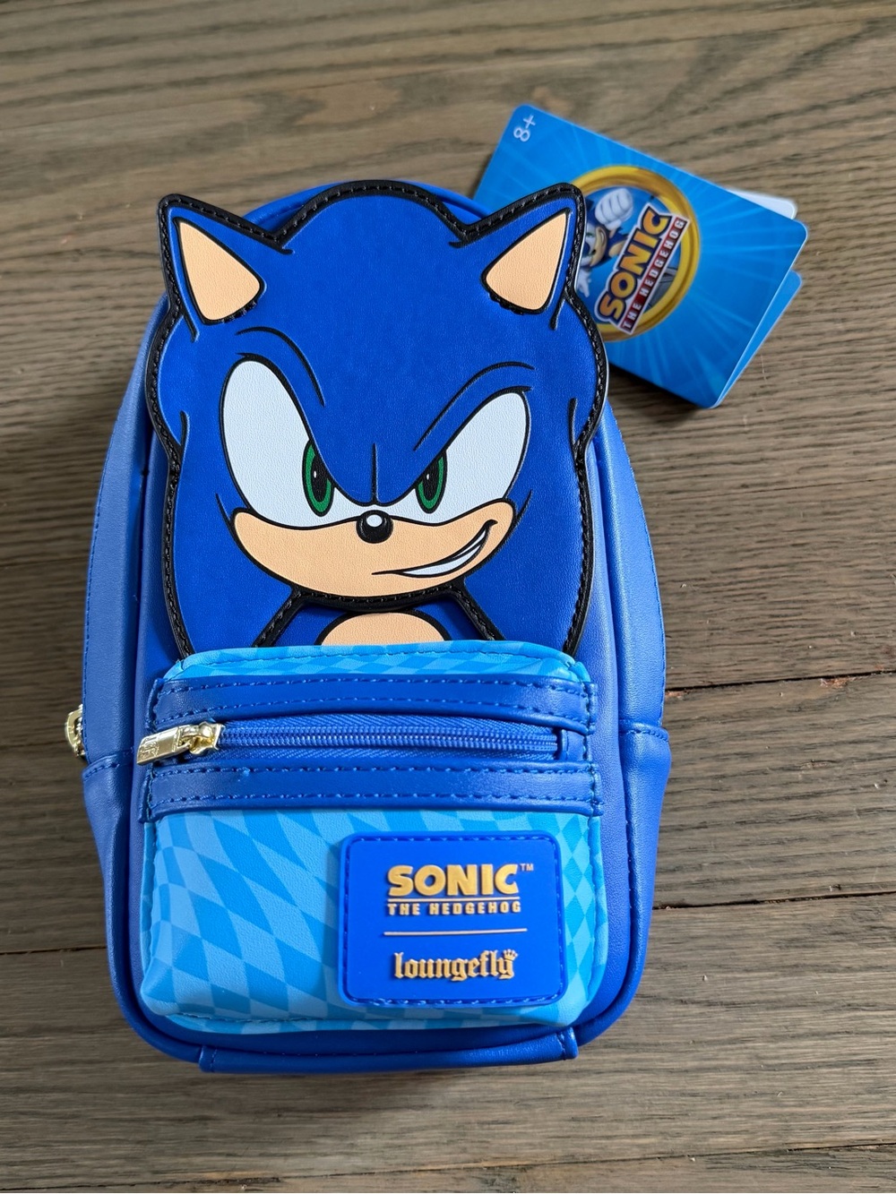 NWT Sonic the Hedgehog AMC Loungefly Zipper Pouch Mini Bag Collectible